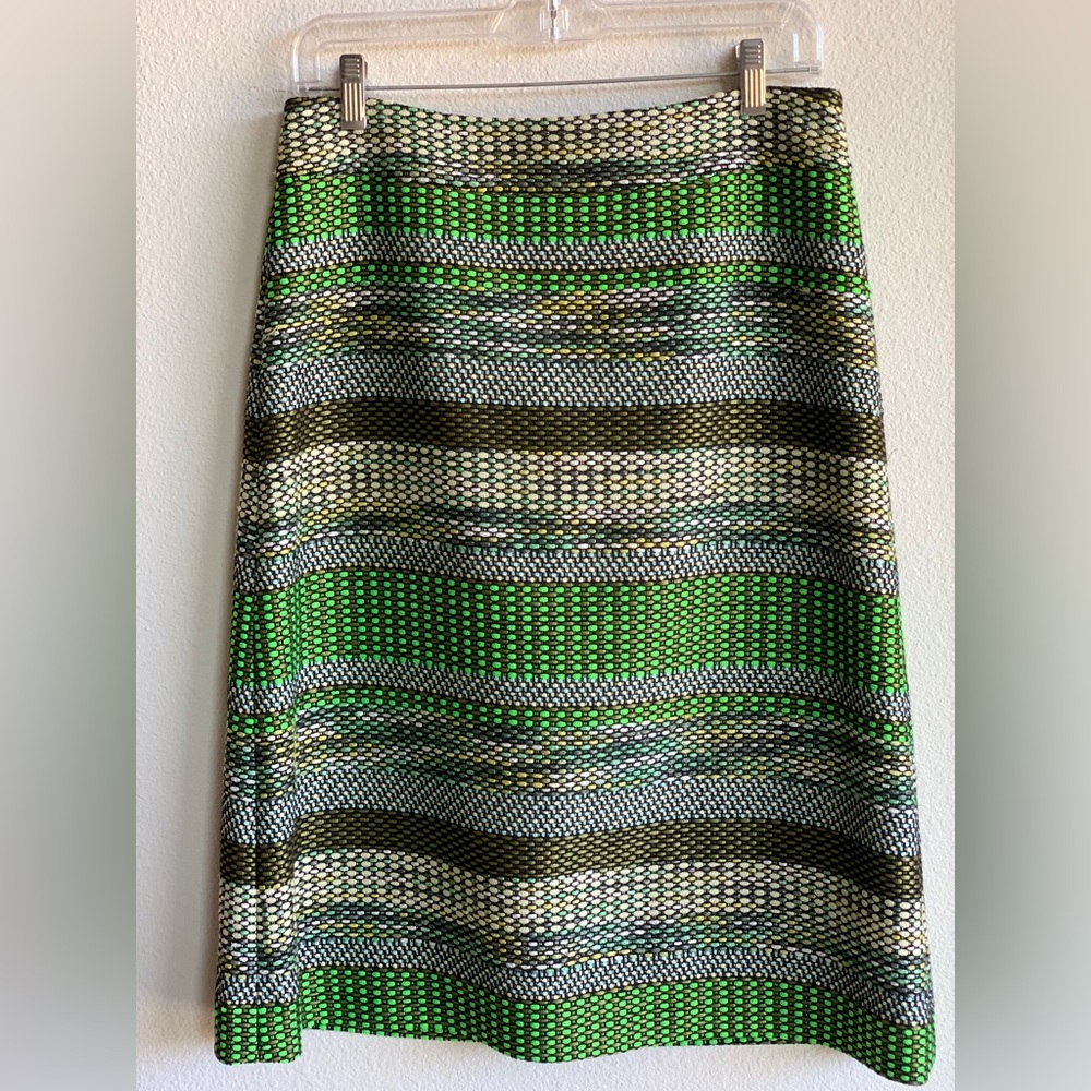 Anthropologie striped A line skirt size 8